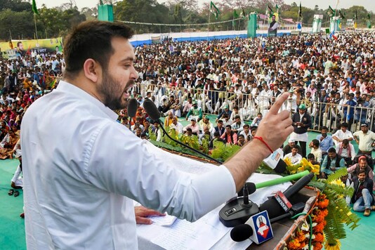 File photo of RJD leader Tejashwi Yadav. (PTI)