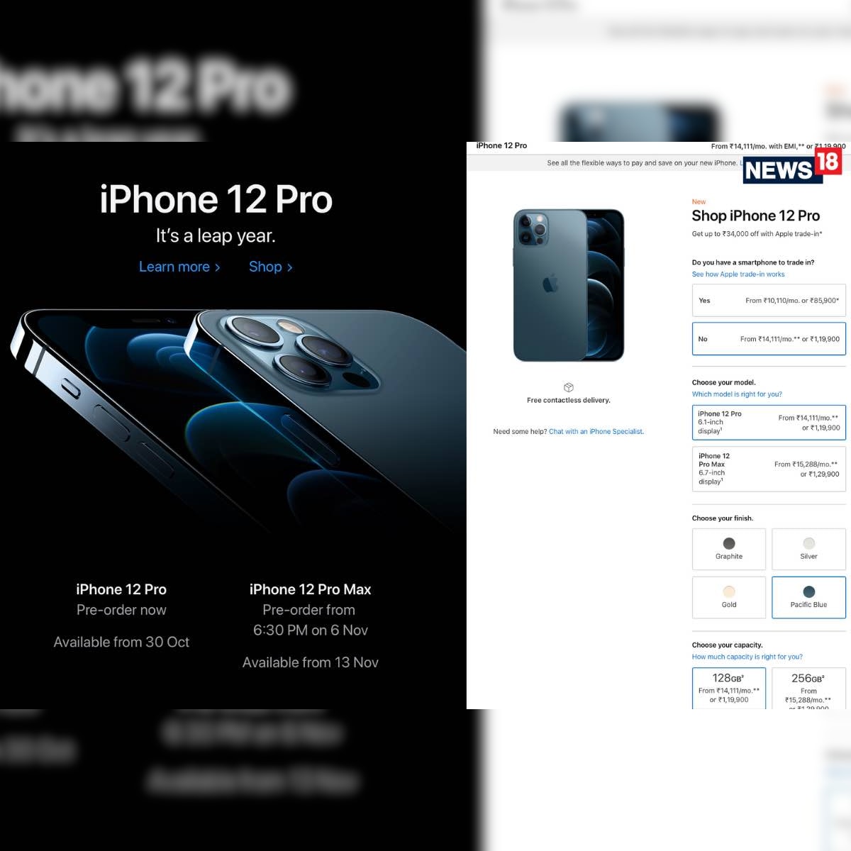 Apple Iphone 12 Pro Preorders On Apple India Online Store Up To Rs 34 000 For Your Old Phone