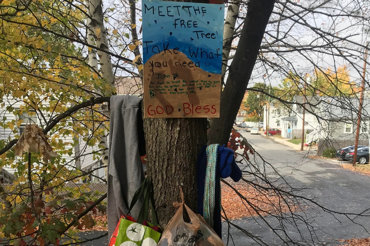 The 'Giving Tree' In Real Life: Reddit Post Shows Donation For Homeless in Innovative Way