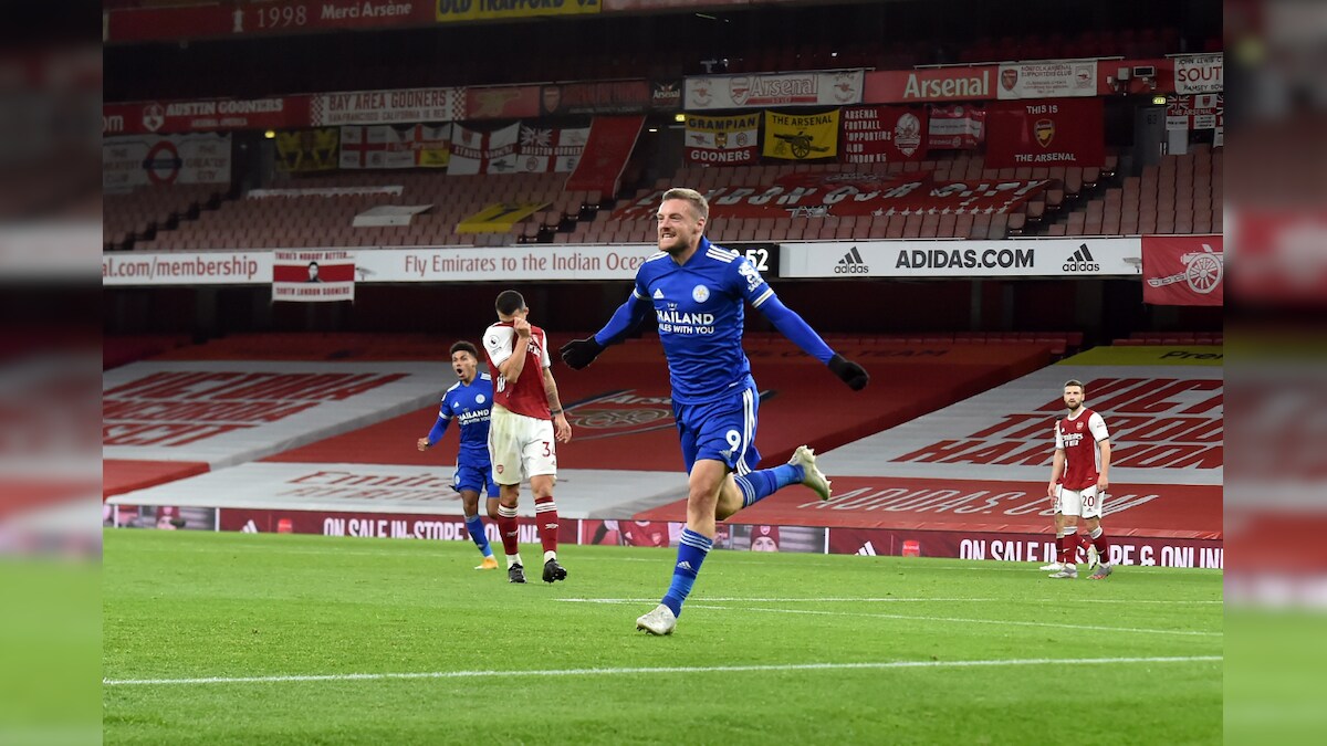 Premier League: Jamie Vardy Header Gives Leicester City First Win at Arsenal in 47 Years