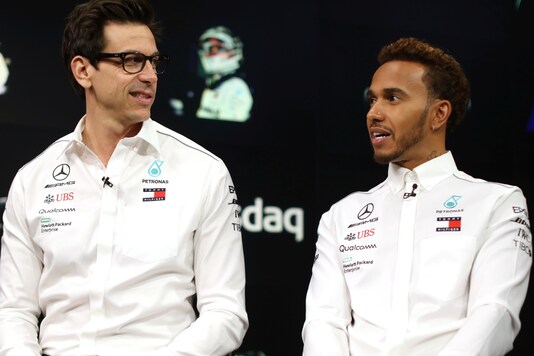 File photo of Lewis Hamilton (R) and Toto Wolff (Photo Credit: Reuters)