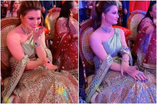 Urvashi Rautela Wears Leather Lehenga And Jewellery Worth Rs 55 Lakh At