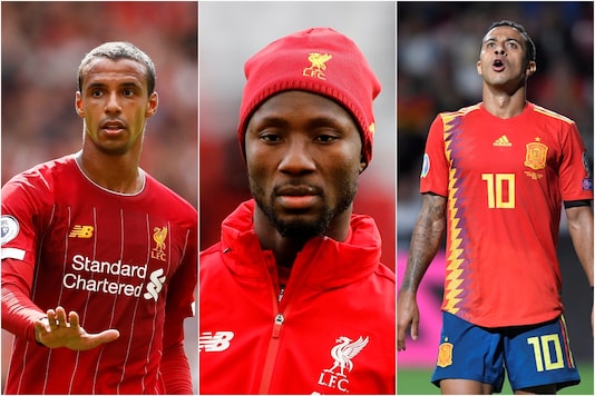 Joel Matip (L), Naby Keita (C) and Thiago Alcantara (Photo Credit: Reuters)