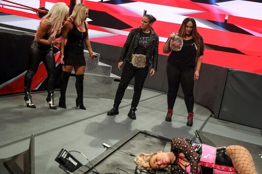 WWE Raw women's team for Survivor Series. (Photo Credit: WWE)