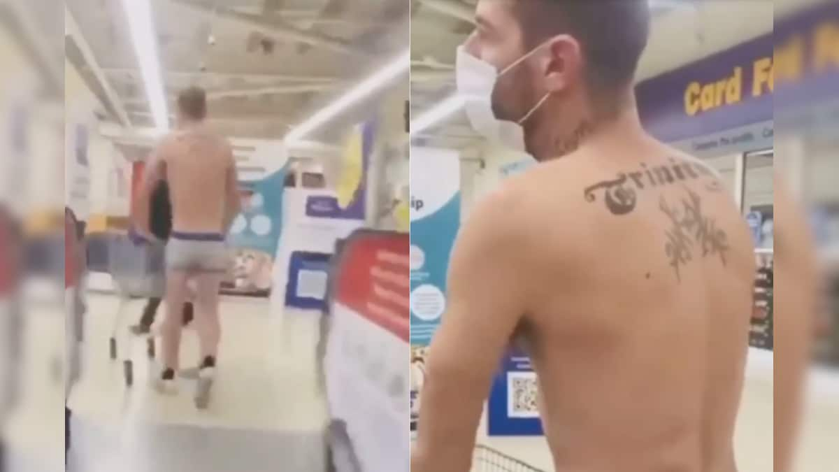 WATCH: UK Man Visits Supermarket in Underwear and Mask to Protest Ban on Sale of Non-essential Items