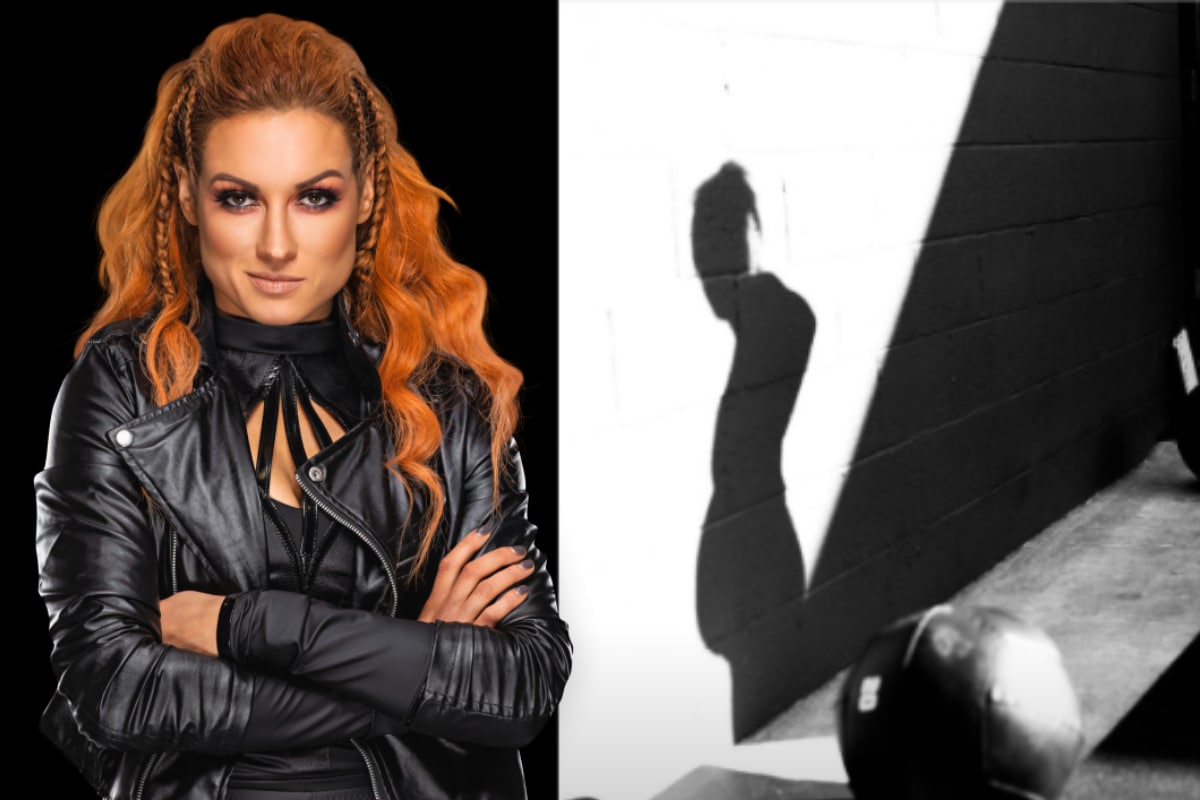 Becky Lynch shows off growing baby bump with WWE star fiance Seth
