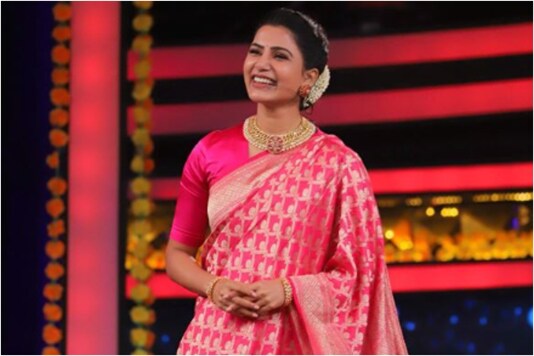 Samantha Akkineni on 'Bigg Boss 4' stage