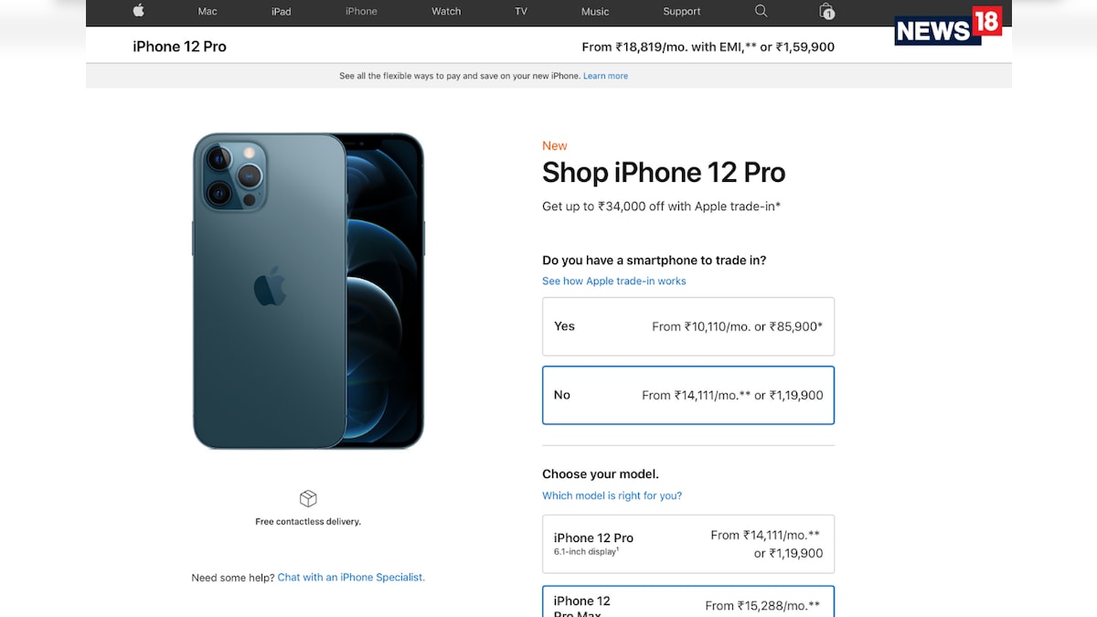 Apple iPhone 12 Pro Goes On Sale On Apple India Online Store: Up