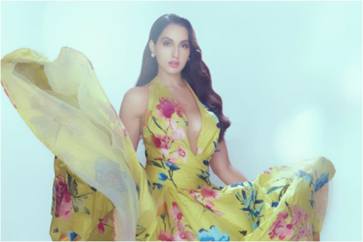 Nora Fatehi Looks Gorgeous In This Floral Gown See Pics