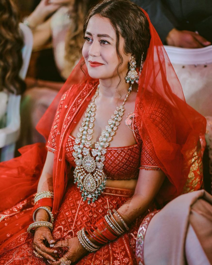neha kakkar wedding lehenga rate