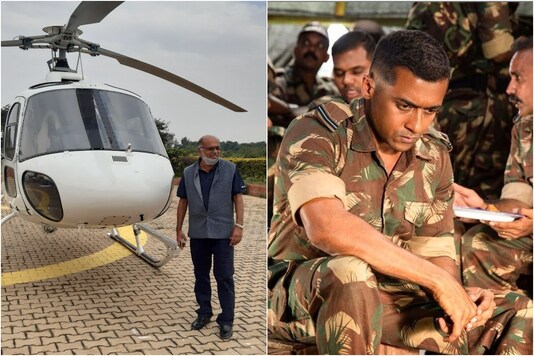 (Left) GR Gopinath with his chopper, (right) Suriya in Soorarai Pottru. (Left) GR Gopinath with his chopper, (right) Suriya in Soorarai Pottru.