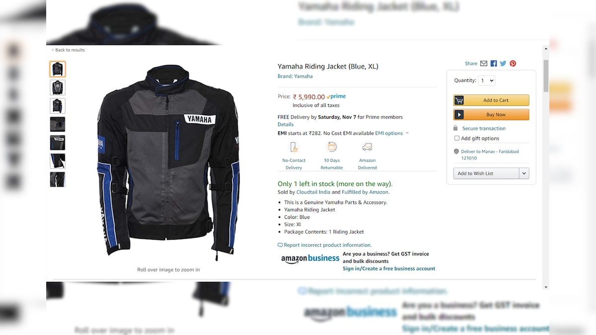 Yamaha India Launches Apparel and Accessories Range on Amazon India, Includes Protective Riding Gear