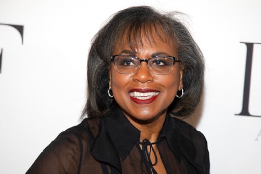FILE - Anita Hill attends the 10th annual DVF Awards in New York on April 11, 2019. Hill, Neil Gaiman and Ann Patchett will be among the contributors to Book the Vote, an online initiative to provide information on the electoral system, voting registration and civic topics. Book the Vote (bookthevote.com) is a collaboration among Penguin Random House, PEN America, the non-profit organization When We All Vote and the literary retailer Out of Print, which is owned by Penguin Random House. (Photo by Andy Kropa/Invision/AP, File) FILE - Anita Hill attends the 10th annual DVF Awards in New York on April 11, 2019. Hill, Neil Gaiman and Ann Patchett will be among the contributors to Book the Vote, an online initiative to provide information on the electoral system, voting registration and civic topics. Book the Vote (bookthevote.com) is a collaboration among Penguin Random House, PEN America, the non-profit organization When We All Vote and the literary retailer Out of Print, which is owned by Penguin Random House. (Photo by Andy Kropa/Invision/AP, File)