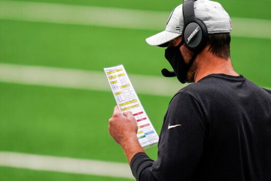 New York Jets head coach Adam Gase works the sidelines during the first half of an NFL football game against the Arizona Cardinals, Sunday, Oct. 11, 2020, in East Rutherford. (AP Photo/Seth Wenig) New York Jets head coach Adam Gase works the sidelines during the first half of an NFL football game against the Arizona Cardinals, Sunday, Oct. 11, 2020, in East Rutherford. (AP Photo/Seth Wenig)