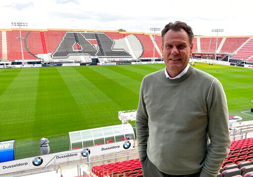 Robert Eenhoorn, CEO of soccer club AZ Alkmaar, stands inside AFAS Stadium in Alkmaar, the Netherlands, Sept. 30, 2020. Despite a small budget, Dutch soccer club AZ Alkmaar has a knack for identifying and developing young talent and then selling them for big profits, all while competing with top teams like Ajax. (AP Photo/Ken Maguire) Robert Eenhoorn, CEO of soccer club AZ Alkmaar, stands inside AFAS Stadium in Alkmaar, the Netherlands, Sept. 30, 2020. Despite a small budget, Dutch soccer club AZ Alkmaar has a knack for identifying and developing young talent and then selling them for big profits, all while competing with top teams like Ajax. (AP Photo/Ken Maguire)