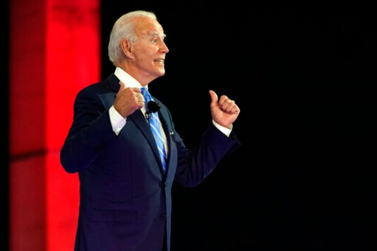 Democratic presidential candidate former Vice President Joe Biden speaks at a NBC Town Hall at Prez Art Museum, Monday, Oct. 5, 2020, in Miami. (AP Photo/Andrew Harnik) Democratic presidential candidate former Vice President Joe Biden speaks at a NBC Town Hall at Prez Art Museum, Monday, Oct. 5, 2020, in Miami. (AP Photo/Andrew Harnik)