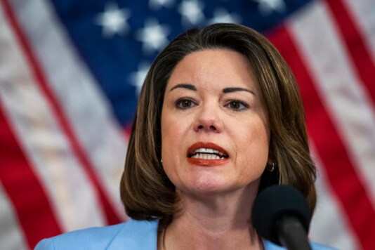 FILE - In this June 24, 2020 file photo, Rep. Angie Craig, D-Minn., speaks during news conference on Capitol Hill in Washington. A third-party congressional candidate told a close friend before he died that he had been recruited by Republicans to draw votes away from the Democratic incumbent, according to a published report Wednesday, Oct. 28, 2020. The Star Tribune obtained a voicemail that Adam Weeks of the Legal Marijuana Now Party left for his friend, Joey Hudson, four weeks before Weeks died last month.(AP Photo/Manuel Balce Ceneta, File) FILE - In this June 24, 2020 file photo, Rep. Angie Craig, D-Minn., speaks during news conference on Capitol Hill in Washington. A third-party congressional candidate told a close friend before he died that he had been recruited by Republicans to draw votes away from the Democratic incumbent, according to a published report Wednesday, Oct. 28, 2020. The Star Tribune obtained a voicemail that Adam Weeks of the Legal Marijuana Now Party left for his friend, Joey Hudson, four weeks before Weeks died last month.(AP Photo/Manuel Balce Ceneta, File)