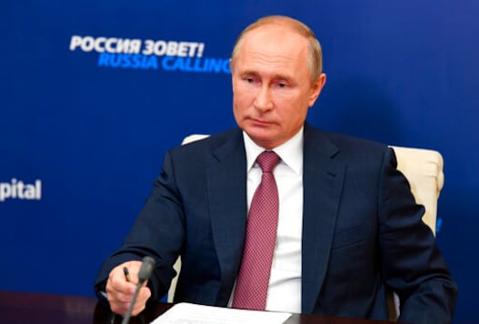 FILE - Russian President Vladimir Putin attends an annual VTB Capital FILE - Russian President Vladimir Putin attends an annual VTB Capital
