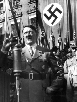 FILE - An undated file picture shows the leader of the National Socialists Adolf Hitler, gesturing during a speech. A prominent European Jewish organization is criticizing a Munich auction houses decision to sell several of Nazi dictator Adolf Hitlers handwritten speeches, saying it defies logic, decency and humanity to put them on the market(dpa via AP, file) FILE - An undated file picture shows the leader of the National Socialists Adolf Hitler, gesturing during a speech. A prominent European Jewish organization is criticizing a Munich auction houses decision to sell several of Nazi dictator Adolf Hitlers handwritten speeches, saying it defies logic, decency and humanity to put them on the market(dpa via AP, file)