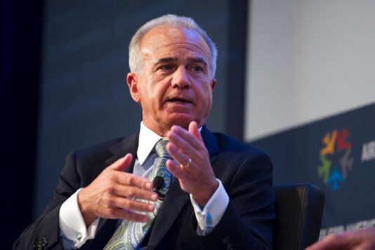 FILE In this Sept. 28, 2015 file photo, Airlines for America (A4A) President and CEO Nick Calio moderates a panel during the group's Commercial Aviation Industry Summit in Washington. The airline industry has been shaken to its core by the pandemic, pushing some foreign carriers into bankruptcy and driving a few small U.S. ones out of business.(AP Photo/Cliff Owen, File) FILE In this Sept. 28, 2015 file photo, Airlines for America (A4A) President and CEO Nick Calio moderates a panel during the group's Commercial Aviation Industry Summit in Washington. The airline industry has been shaken to its core by the pandemic, pushing some foreign carriers into bankruptcy and driving a few small U.S. ones out of business.(AP Photo/Cliff Owen, File)