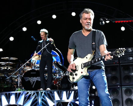 FILE - David Lee Roth, left, and Eddie Van Halen of Van Halen perform on Aug. 13, 2015, in Wantagh, N.Y. Van Halen, who had battled cancer, died Tuesday, Oct. 6, 2020. He was 65. (Photo by Greg Allen/Invision/AP, File) FILE - David Lee Roth, left, and Eddie Van Halen of Van Halen perform on Aug. 13, 2015, in Wantagh, N.Y. Van Halen, who had battled cancer, died Tuesday, Oct. 6, 2020. He was 65. (Photo by Greg Allen/Invision/AP, File)