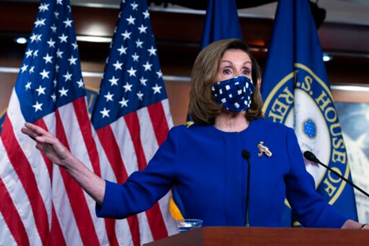 Speaker of the House Nancy Pelosi, D-Calif. speaks during a news conference on Capitol Hill, in Washington, Thursday, Oct. 22, 2020. (AP Photo/Jose Luis Magana) Speaker of the House Nancy Pelosi, D-Calif. speaks during a news conference on Capitol Hill, in Washington, Thursday, Oct. 22, 2020. (AP Photo/Jose Luis Magana)