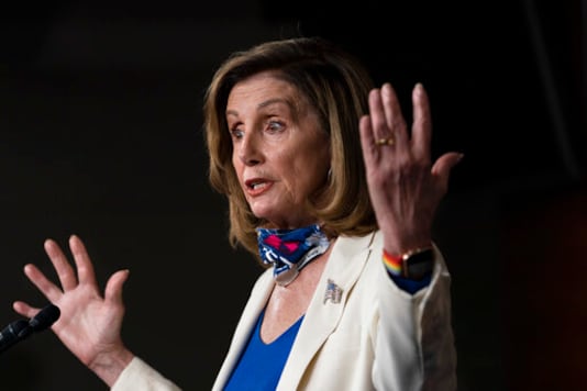 House Speaker Nancy Pelosi of Calif., speaks during a weekly news conference, Thursday, Oct. 1, 2020, on Capitol Hill in Washington. (AP Photo/Jacquelyn Martin) House Speaker Nancy Pelosi of Calif., speaks during a weekly news conference, Thursday, Oct. 1, 2020, on Capitol Hill in Washington. (AP Photo/Jacquelyn Martin)