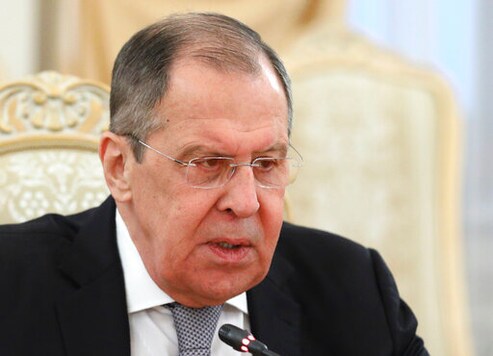 In this photo released by Russian Foreign Ministry Press Service, Russian Foreign Minister Sergei Lavrov attends a meeting with Armenia's Foreign Minister Zohrab Mnatsakanyan in Moscow, Russia, Monday, Oct. 12, 2020. (Russian Foreign Ministry Press Service via AP) In this photo released by Russian Foreign Ministry Press Service, Russian Foreign Minister Sergei Lavrov attends a meeting with Armenia's Foreign Minister Zohrab Mnatsakanyan in Moscow, Russia, Monday, Oct. 12, 2020. (Russian Foreign Ministry Press Service via AP)