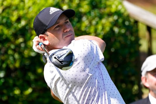 Sergio Garcia of Spain watches his drive from the first tee during the first round of the Sanderson Farms Championship golf tournament in Jackson, Miss., Thursday, Oct. 1, 2020. (AP Photo/Rogelio V. Solis) Sergio Garcia of Spain watches his drive from the first tee during the first round of the Sanderson Farms Championship golf tournament in Jackson, Miss., Thursday, Oct. 1, 2020. (AP Photo/Rogelio V. Solis)