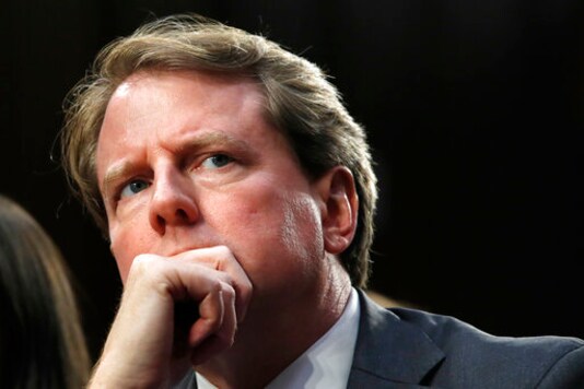 FILE - In this Sept. 4, 2018 file photo, White House counsel Don McGahn, listens as he attends a confirmation hearing for Supreme Court nominee Brett Kavanaugh before the Senate Judiciary Committee on Capitol Hill in Washington. A federal appeals court in Washington has revived House Democrats lawsuit to force former White House counsel Don McGahn to appear before a congressional committee. But the court's action Friday left other legal issues unresolved with time growing short in the current Congress. (AP Photo/Jacquelyn Martin) FILE - In this Sept. 4, 2018 file photo, White House counsel Don McGahn, listens as he attends a confirmation hearing for Supreme Court nominee Brett Kavanaugh before the Senate Judiciary Committee on Capitol Hill in Washington. A federal appeals court in Washington has revived House Democrats lawsuit to force former White House counsel Don McGahn to appear before a congressional committee. But the court's action Friday left other legal issues unresolved with time growing short in the current Congress. (AP Photo/Jacquelyn Martin)