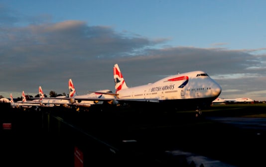 Retired British Airways Boeing 747-400 parked at Cotsworld Airport in Kemble, England, Sunday, Oct. 11, 2020. The retirement of the Jumbo Jet fleet was brought forward as a result of the impact the COVID-19 pandemic had on the airline and the aviation sector. (AP Photo/Frank Augstein) Retired British Airways Boeing 747-400 parked at Cotsworld Airport in Kemble, England, Sunday, Oct. 11, 2020. The retirement of the Jumbo Jet fleet was brought forward as a result of the impact the COVID-19 pandemic had on the airline and the aviation sector. (AP Photo/Frank Augstein)