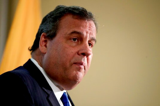 FILE - In this Nov. 29, 2017 file photo, New Jersey. Gov. Chris Christie speaks during a news conference in Newark, N.J. Christie tweeted on Saturday, Oct. 3, 2020, that he has tested positive for COVID-19. (AP Photo/Julio Cortez, File) FILE - In this Nov. 29, 2017 file photo, New Jersey. Gov. Chris Christie speaks during a news conference in Newark, N.J. Christie tweeted on Saturday, Oct. 3, 2020, that he has tested positive for COVID-19. (AP Photo/Julio Cortez, File)