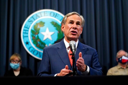 Texas Gov. Greg Abbott speaks during a news conference where he provided an update to Texas' response to COVID-19, Thursday, Sept. 17, 2020, in Austin, Texas. (AP Photo/Eric Gay) Texas Gov. Greg Abbott speaks during a news conference where he provided an update to Texas' response to COVID-19, Thursday, Sept. 17, 2020, in Austin, Texas. (AP Photo/Eric Gay)