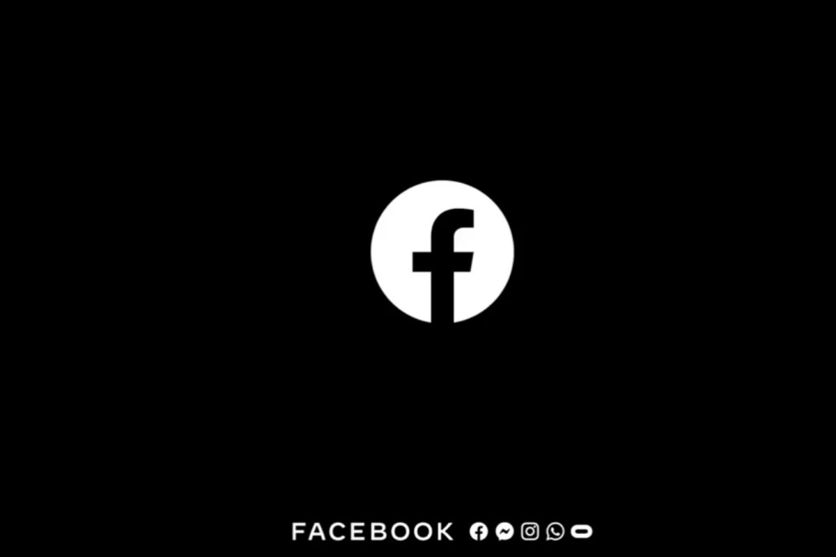 facebook icon black background