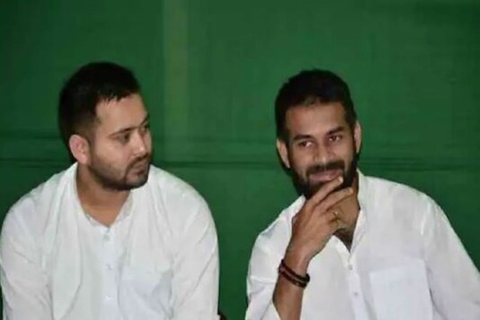 The Yadav brothers - Tejashwi (L) and Tej Pratap Yadav (R).