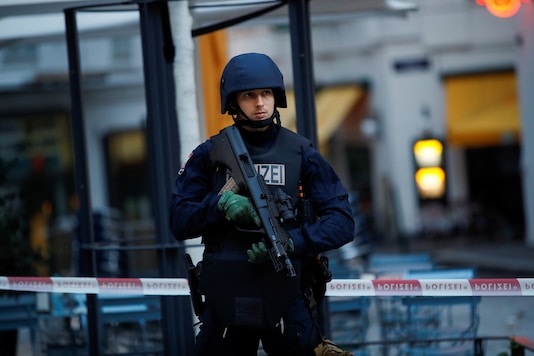 A police officer stands guard in front of a secured area after exchanges of gunfire in Vienna, Austria November 3. REUTERS/Leonhard Foeger A police officer stands guard in front of a secured area after exchanges of gunfire in Vienna, Austria November 3. REUTERS/Leonhard Foeger