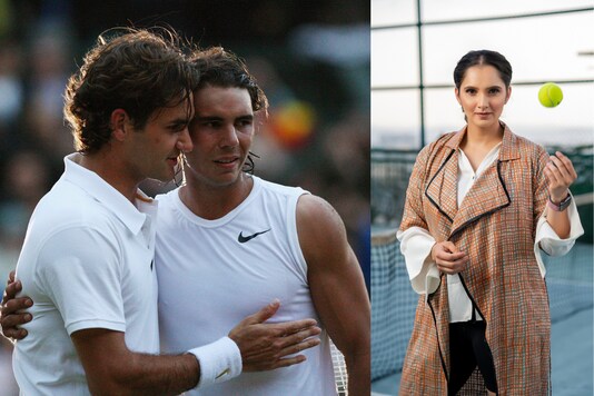 Roger Federer, Rafael Nadal and Sania Mirza