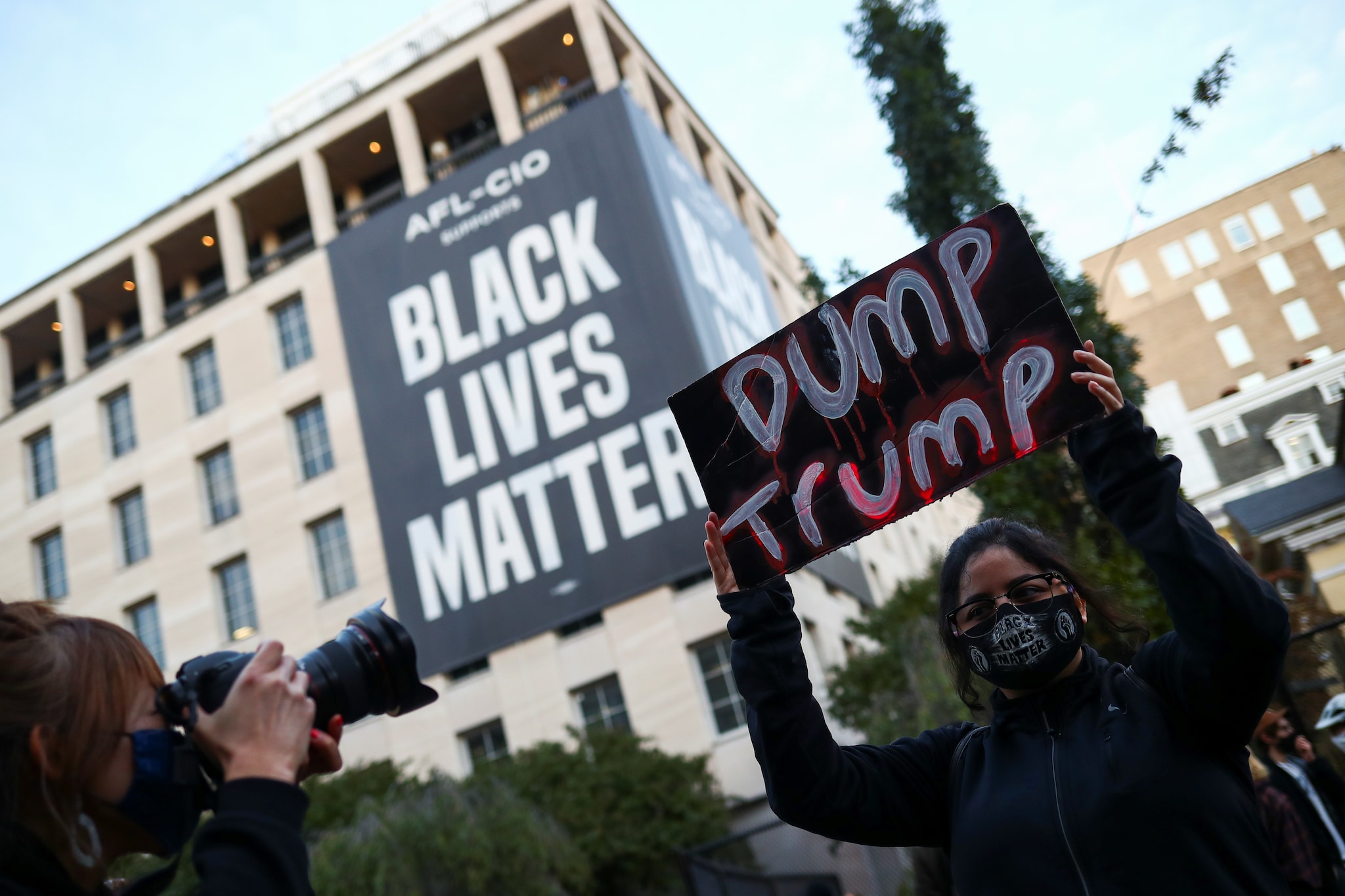 In Photos: 'Black Lives Matter' Protesters Take to Streets Near White ...