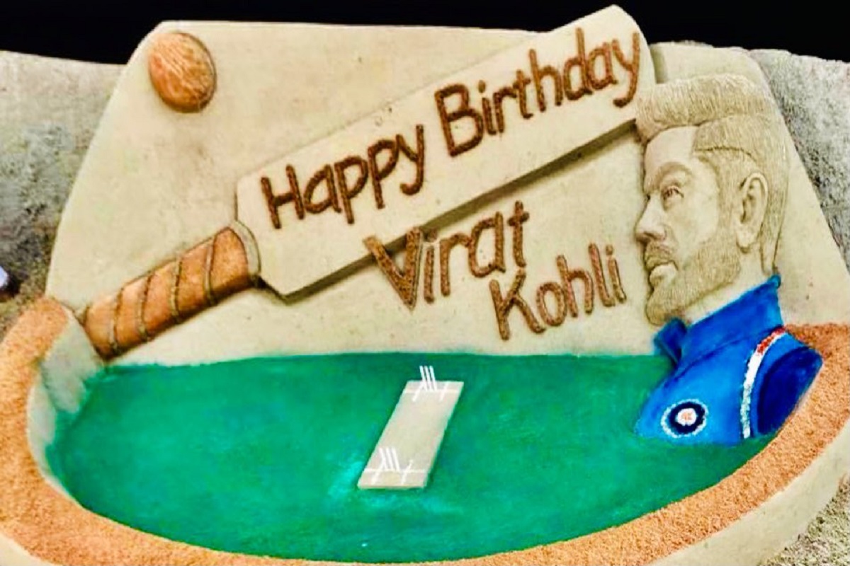 Sand Artist Sudarshan Pattnaik Wishes Virat Kohli Happy Birthday ...