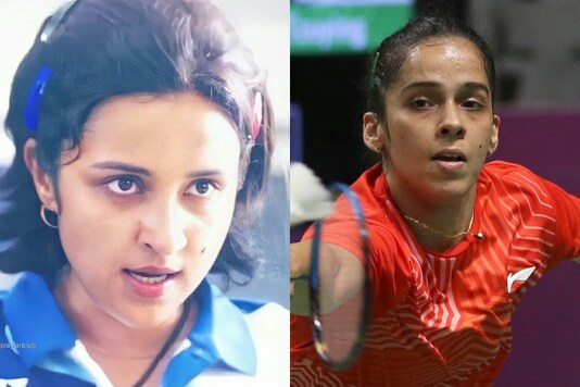 Saina Nehwal and Parineeti Chopra (Photo Credit: Twitter and PTI)