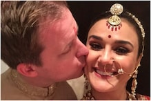 Preity Zinta Gets Kiss from Hubby Gene Goodenough on Karva Chauth, See Pic