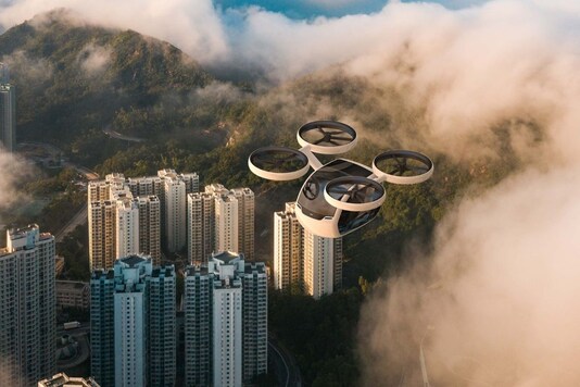 Flying taxi.
(Credit: andreaponti.com)