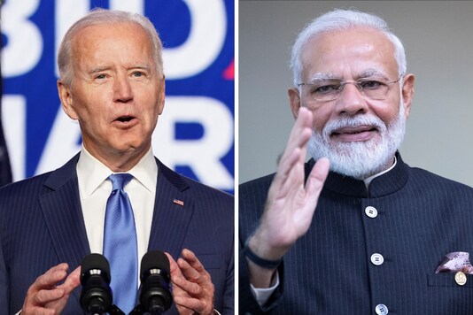 File photos of Joe Biden and Narendra Modi. 