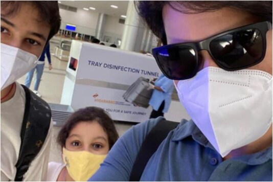 Mahesh Babu travels with his kids