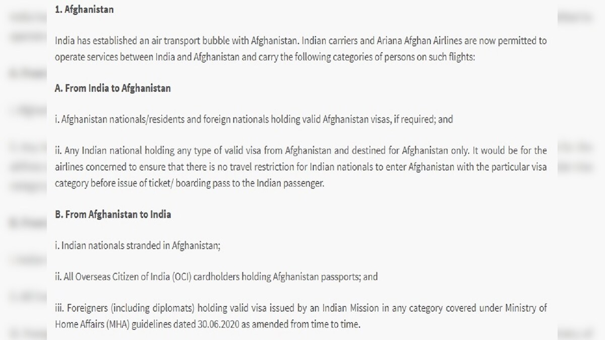 India Allows International Flights To 24 Countries Under Air Bubble Pact Complete List Here