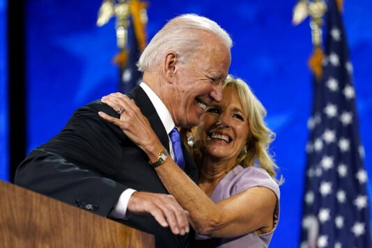 File photo of Jill Biden with husband Joe Biden. 