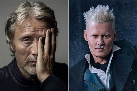 Mads Mikkelsen (L) and Johnny Depp