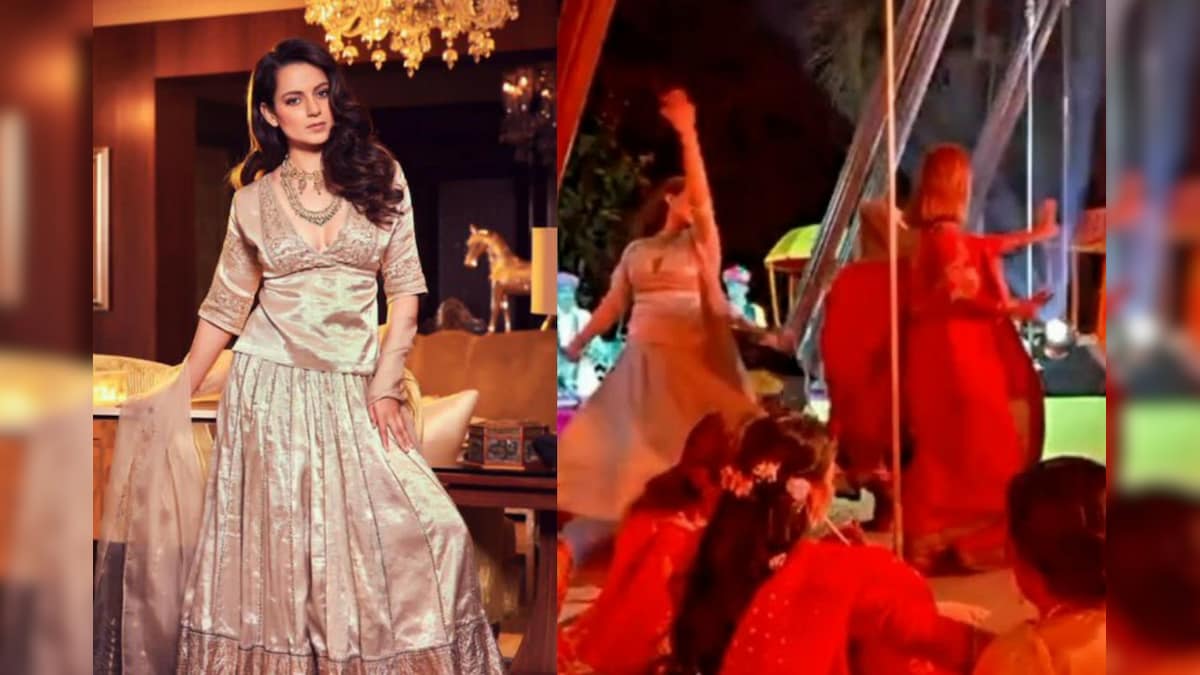 Kangana Ranaut, Rangoli Chandel Dance on 'Kesariya Balam' at Brother Aksht's 'Mehendi' Ceremony