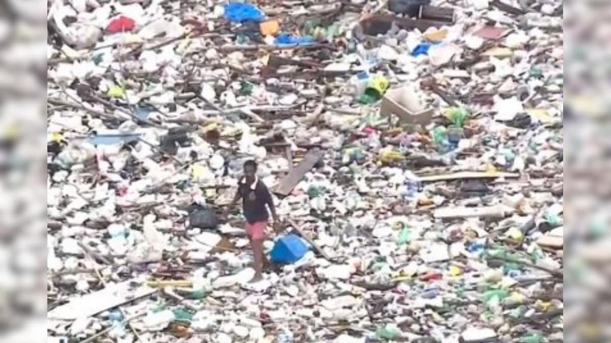 Watch: Man Walking on Garbage-filled River in Brazil Creates Buzz around Lack of Waste Management