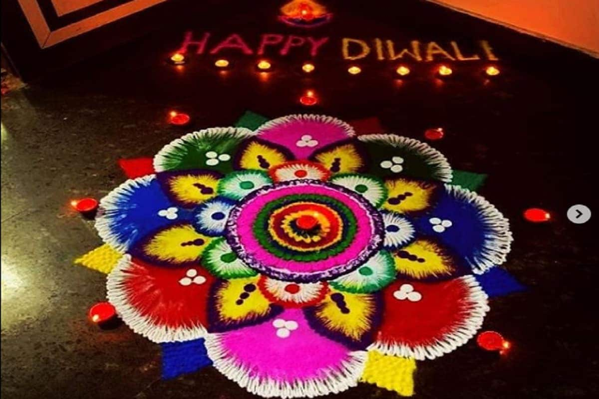 49+ Rangoli Design For Diwali 2020 Easy For Kids Gif